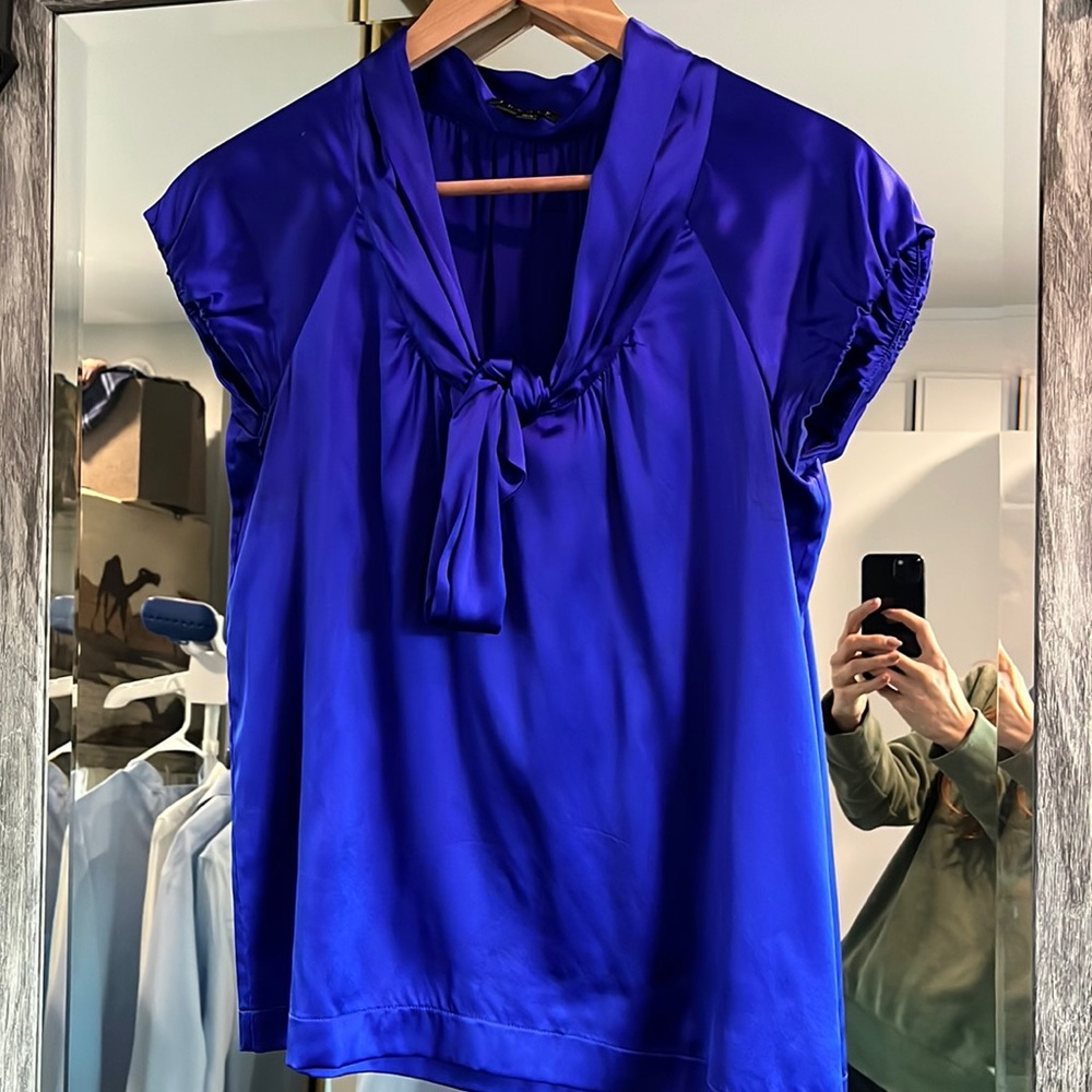 Theory silk blouse